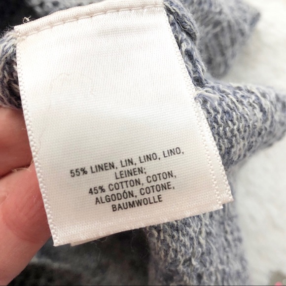 Anthro. Moth | Linen Blend Open Knit Hooded TopNWT - Picture 9 of 12